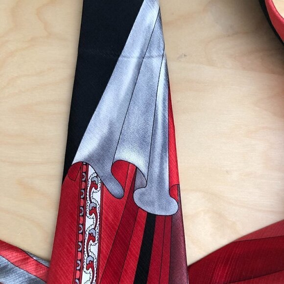 Vtg Portofino Collection Handmade Silk Necktie - Paisley & Swirls - Picture 6 of 8